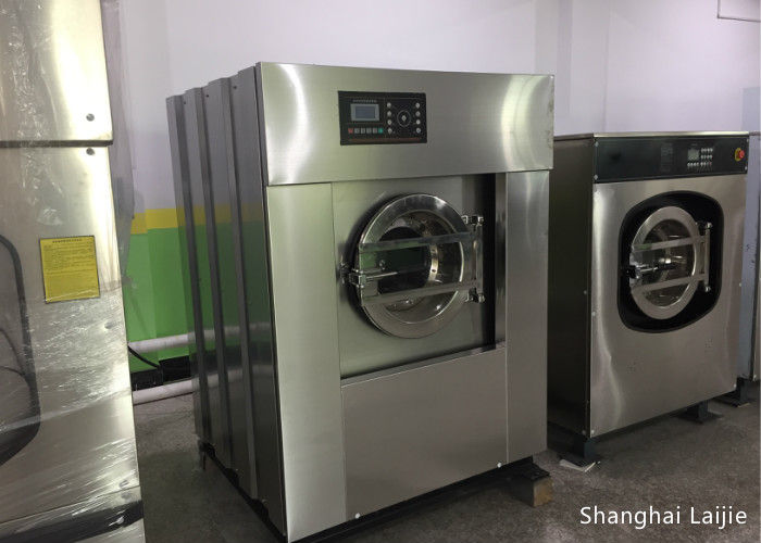 China 70 Kg Front Load Commercial Washer Extractor For Laundry Plant Free Standing factory