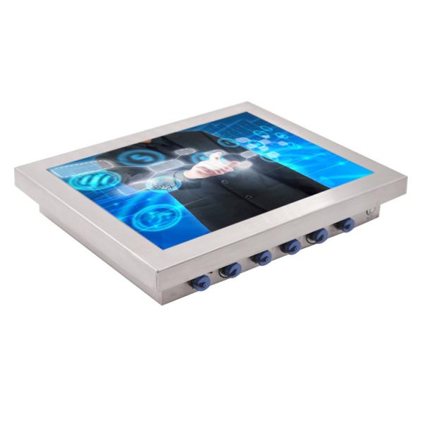 Quality 1.5mm SS Waterproof Panel PC , 1000nits Fanless Industrial Computer for sale