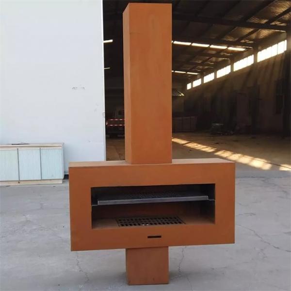 Quality Freestanding Garden Metal Outdoor Fireplace Corten Steel Wood Burning Stove for sale