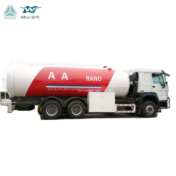 China Sino HOWO 24000 Liter propane trailer mobile dispenser lpg gas tank truck for sale for sale