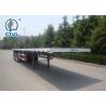 China Q345 Material Flat Bed Semi Trailer Truck For 20 Or 40 Feet Container Carrying factory