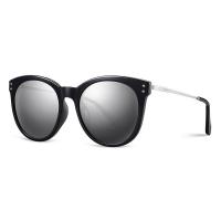 China Plastic Metal PEI Sunglasses Ladies Grey Lens Ultra Light Durable Lens Width 55MM factory