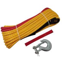 China UTV/ATV Winch Rope 6mm Uhmwpe with Protective Sleeve and Electric Power Source factory