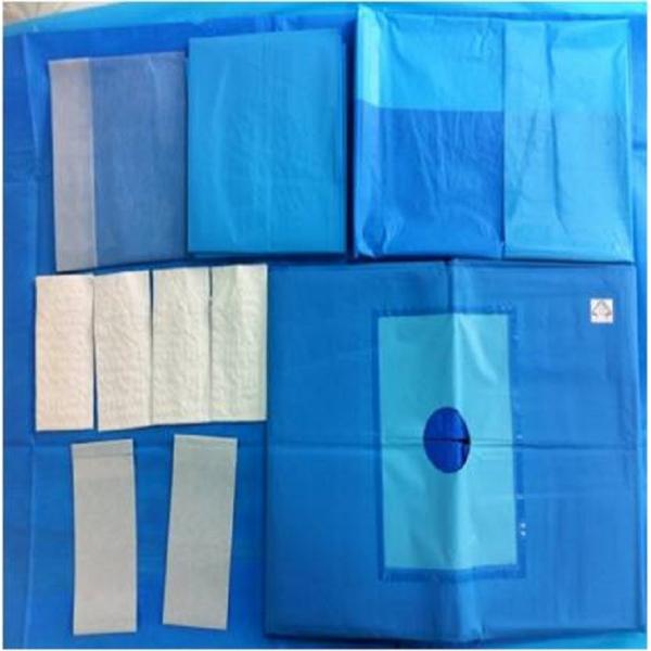 Quality Operation Room Sterile Surgical Packs Wrapper 100x100cm High Tearing Strength for sale