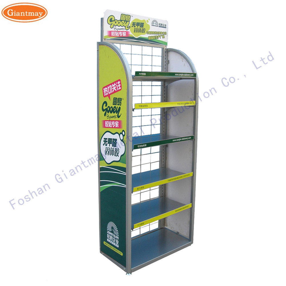 China Beverage Soft Drink Stand Wire Mesh Display Racks And Stands for sale