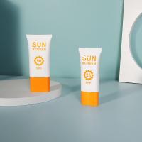 China Sunscreen Cream Tube UV Printing New Technology 1oz 2oz White Flat Tubes Cosmetic Packaging factory