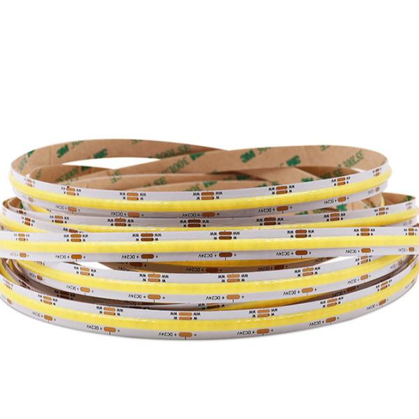 Quality 24V 576 Chips CCT COB LED Strip 2700-6500k Strip Light Cob Dimmable for sale