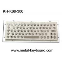 China Dustproof Metal Computer Keyboard , Stainless Steel Keyboard 68 Key Buttons factory