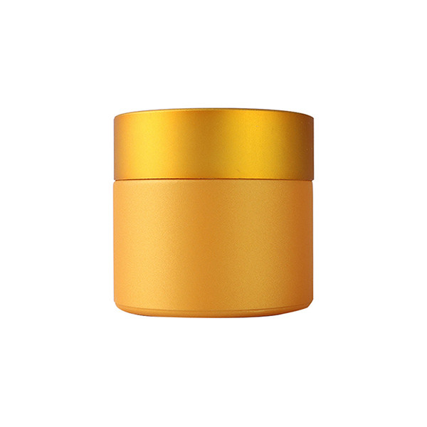 Quality Gold Smell Proof Glass Weed Jar 2oz Hemp Flower Jar Custom Logo for sale