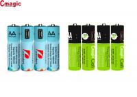 China 1.2v 450mah / 1000mah Bluetooth Phone Accessories Micro USB Rechargeable AA Batteries factory