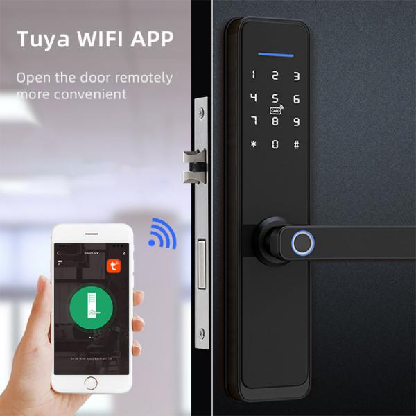Quality DC6V Tuya Smart Door Lock Customized Logo Keyless Smart Lock for sale