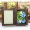 China Natural Everlasting Preserved Flower Red Rose Gift Wood Photo Frame for Wedding Decoration gift factory