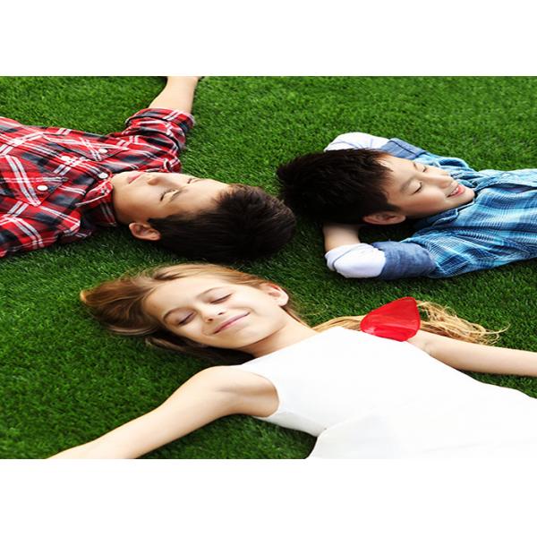 Quality 35MM Natural Looking Outdoor Artificial Grass For Gardens , Outdoor Synthetic for sale