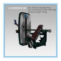 China Plate Loaded Seated Chest Press Fitness Equipment , Gym Workout Machines Black factory