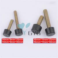 China ELEVATOR CABIN DOOR BUFFER BLOCK, ANTI-COLLISION PAD RUBBER-COATED BOLT WITH IRON BLOCK factory
