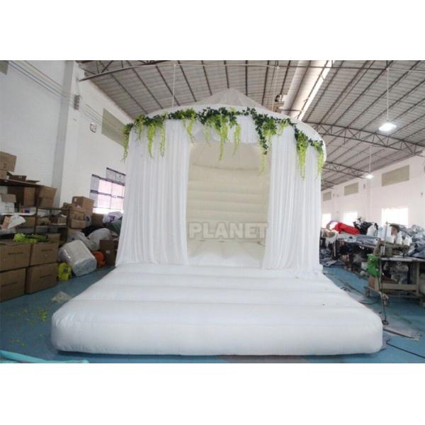 Quality 5M Inflatable Commercial White Jumping Bounce House For Rental for sale