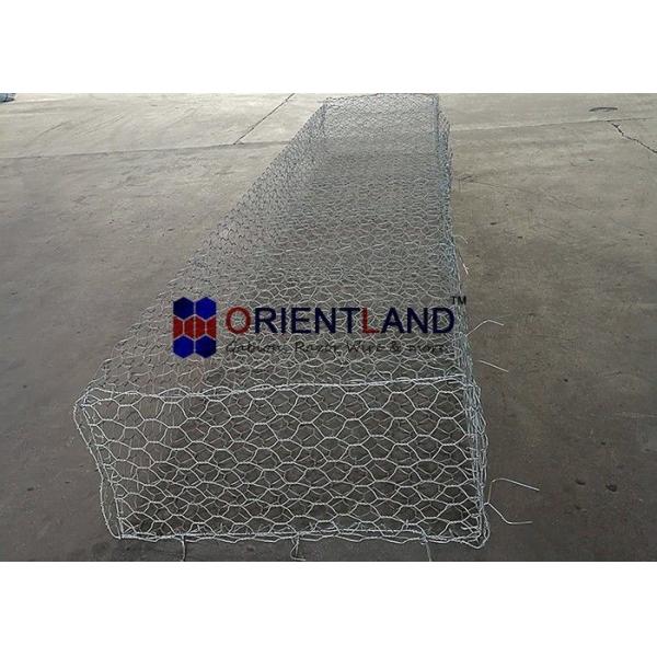 Quality Double Twisted Hexagonal Mesh 60×80mm Gabion Wire Baskets for sale