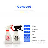 China Aeropak 200ml Removable Liquid Chalk Spray Paint Plastic Bottle factory