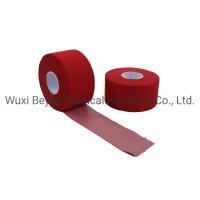 Quality Colored Red Athletic Tape Cotton Adhesive Trainers Athlete Athletic Sports Tape for sale