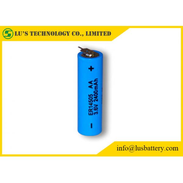 Quality ER14505 Size AA 3.6 V 2.4Ah Lithium Thionyl Chloride Battery 3.6v 2400mah for sale