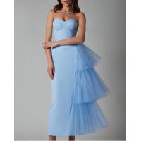 China Custom Apparel Factory 100% Polyester Women's Sleeveless V Neck Maxi Dress Long Mesh Slim Slit Dress factory