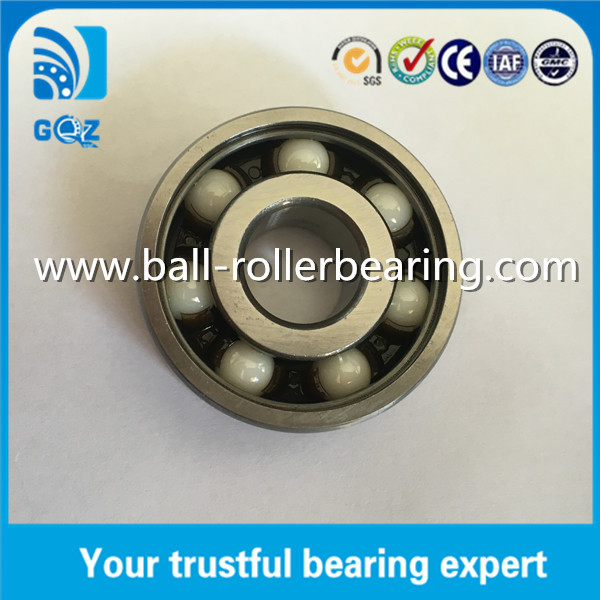 Quality C3 Clearance Polyamide cage 6302 Hybrid Ceramic Ball Bearings ZrO2 Ceramic Balls for sale