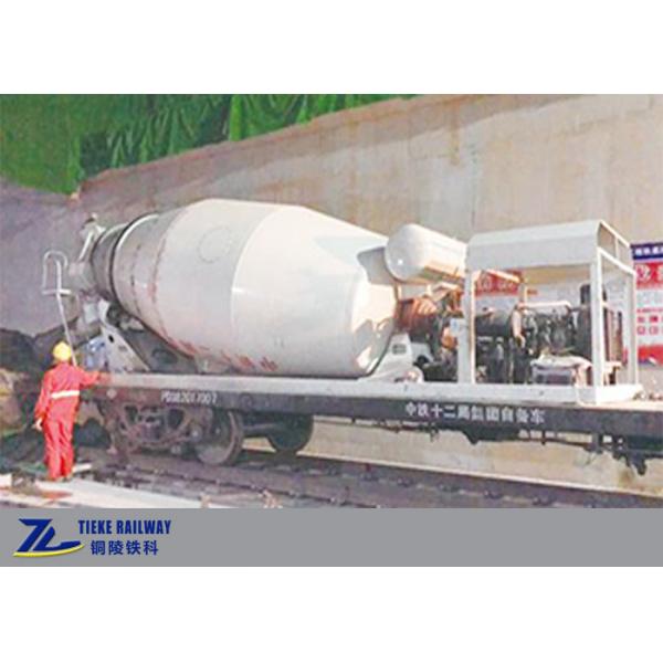 Quality 38t Load Concrete Mixer Railway Freight Wagon Rail Car 80km/H for sale