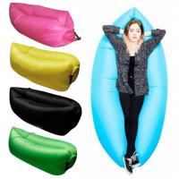 China New Functional Outdoor One Mouth Inflatable Lazy  Bag Air Inflatable Sleeping Bags Banana Sleeping Bags factory