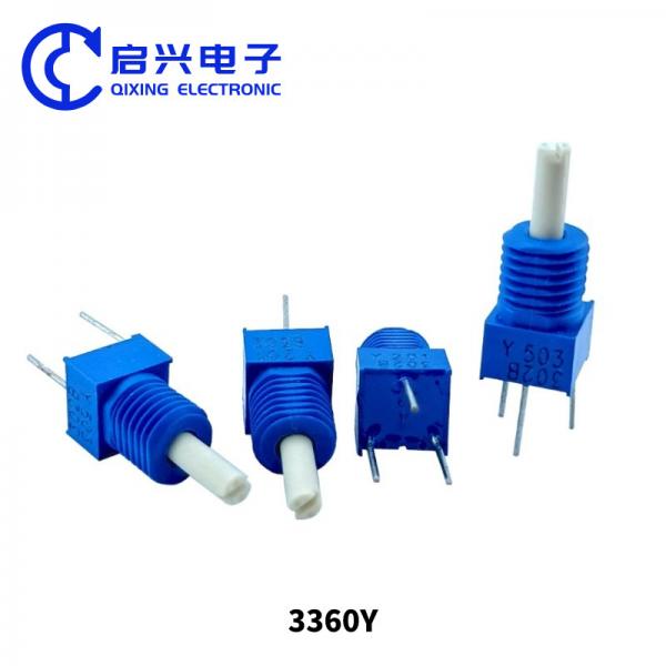 Quality 3360Y Variable Resistors Trimmer Potentiometers With 6mm Knob 5k Rated Power 0 for sale