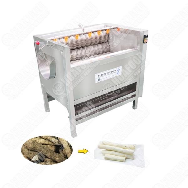 Quality Small Potato Washing And Peeling Machine Egg Plant Cleaner Machine for sale