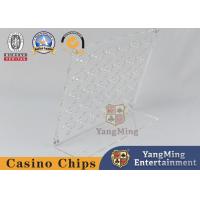 China Brand New 30 Piece Poker Chip Holder Round Design Macau Casino Table Chip Holder factory
