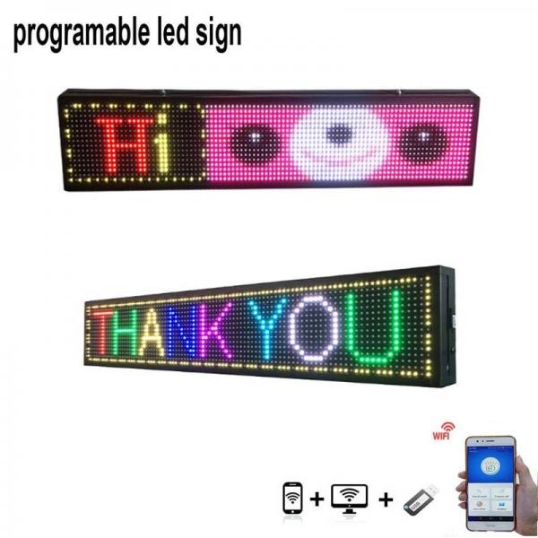 Quality Wireless USB P5 Taxi message LED Window Display Signs Full Color RGB Programmabl for sale