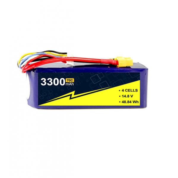 Quality 70C 14.8V 3300mAh 2S 3S 4S RC Airplane Lipo Battery Excellent Security for sale