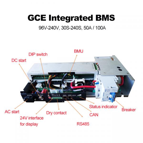 Quality 75S UPS Integrated BMS , 240V 50A Master Slave BMS with Relay for sale