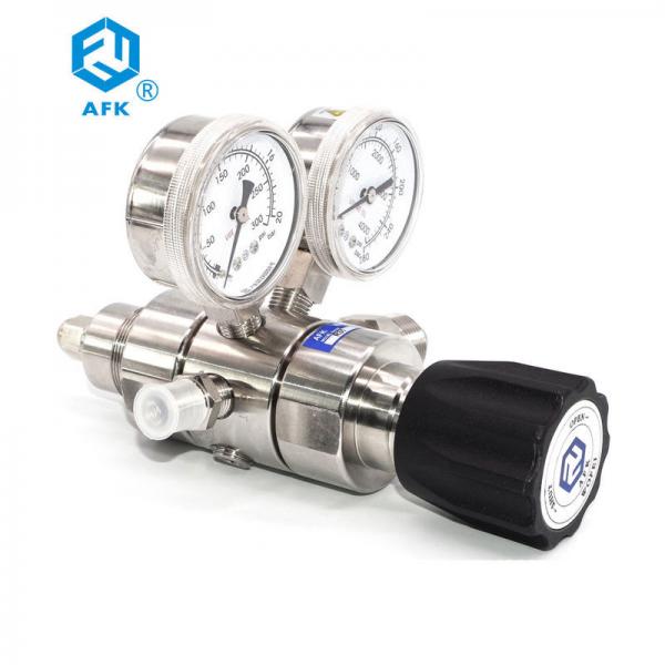 Quality 316L Digital Hydraulic Pressure Gauge , AFK Gas CO2 Pressure Regulator Long for sale