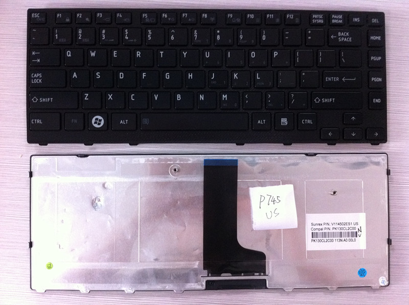 China laptop keyboard TOSHIBA M600 M640 p745 LA US notebook keyboard factory