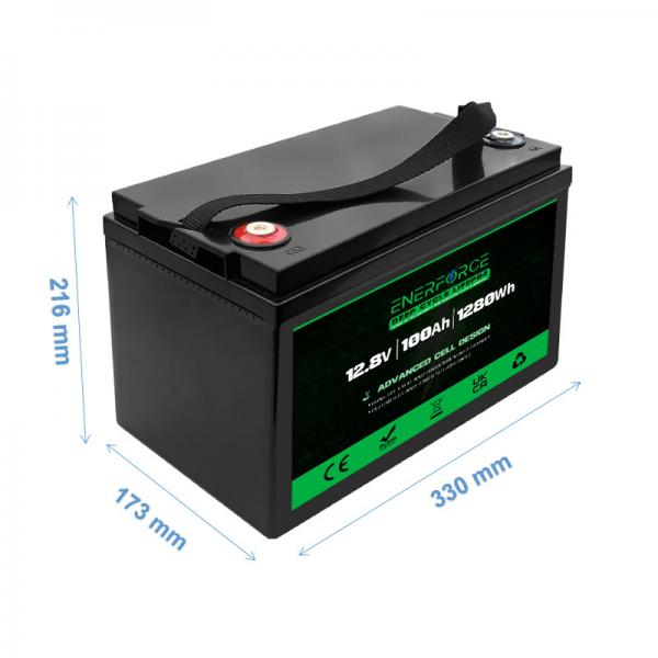 Quality Enerforce 12V 100Ah LiFePO4 Battery For RV Marine Home Energy Storage for sale