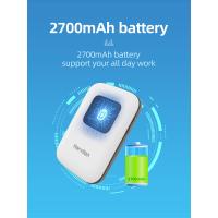 Quality 2100mAh Battery FDD TDD LTE 4G MIFI Router 150Mbps With LED Screen for sale