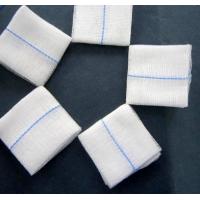 China Cotton Lap Sponge Medical Gauze Roll, Cotton Crepe Medical Gauze Blue Loop for sale