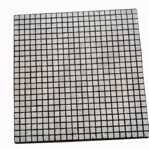 Quality CN Backed Alumina Ceramic Liner Cylinder Hexagonal Rubber Ceramic Lining for sale