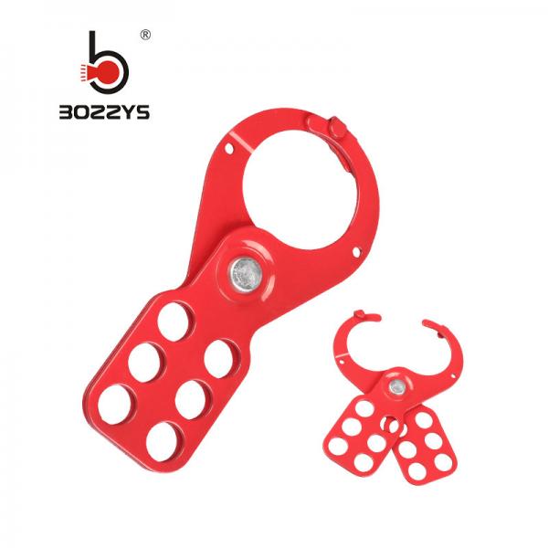 Quality BOSHI Super September Customized Steel Material Red Safety Lockout Hasp With 6 for sale