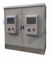 China Rainproof Two Compartment Base Station Cabinet Aircon Cooling IP55 For Commmunication Equipment factory