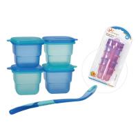 Quality BPA Free Airtight Plastic Baby Food Storage Freezer Containers for sale