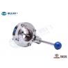 China Butt - Weld Stainless Steel Sanitary Valves DN15 - DN300 With Pull Handle factory