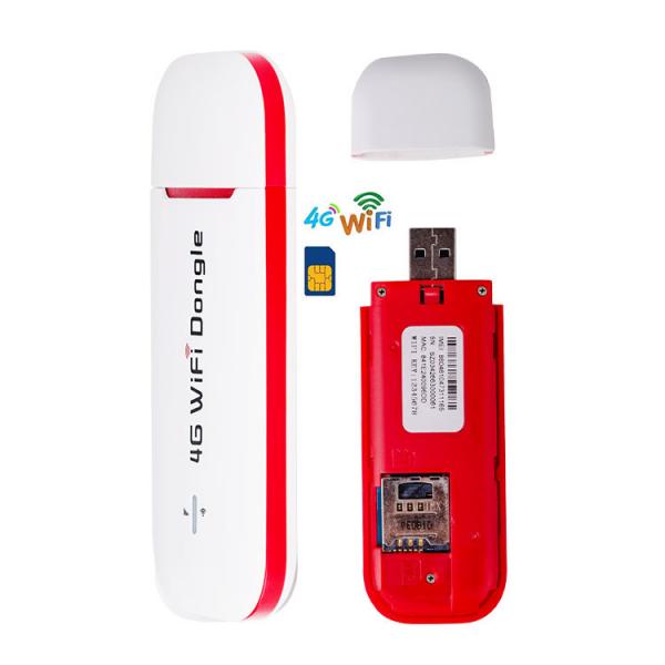 Quality 100.8Mbps Cat4 4G LTE USB WiFi Modem Hotspot Router For Tablet Car Media for sale