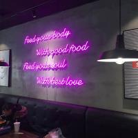 China Hot Selling Waterproof Open Neon Sign Gas Bar Pink Acrylic Led Neon Light factory