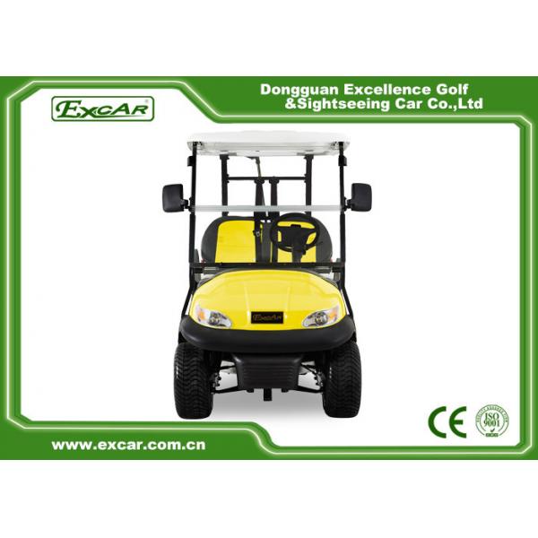 Quality Excar Golf Buggy Electric 2 Seater Yellow And Black ISO/CE Approved for sale