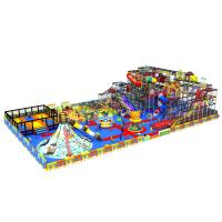 China Colorful Kids Indoor Playground Slide Equipment With Trampoline KPT180301T5 factory