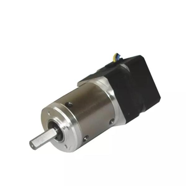 Quality 6100rpm NEMA17 80mm Square 24VDC Planetary Gear Motor 42JMG200K for sale