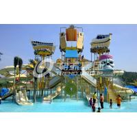Quality Customized Childrens Water Park Fiberglass Water Slides Entertains for Water for sale